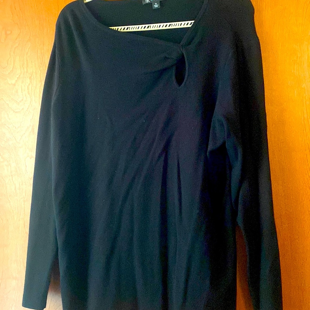 black sweater